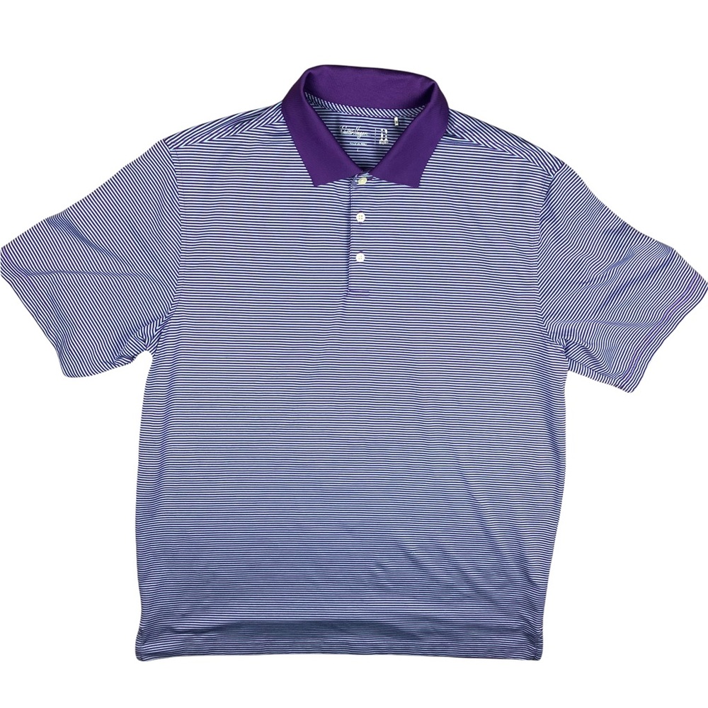 Walter Hagen Golf Polo Shirt Purple Blue Size Men’s Large